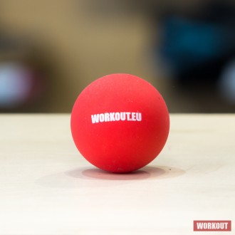 Masážní míček Lacrosse ball WORKOUT - červený