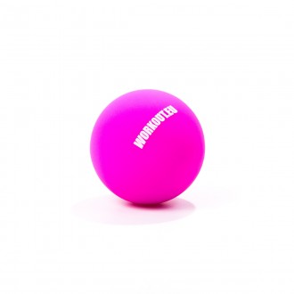 Masážní míček Lacrosse ball WORKOUT - růžový