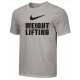 Pánské tričko Nike Weightlifting Big Swoosh - šedivé