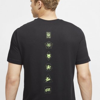 Pánské tričko Nike Dri-FIT - Villains Edition - černé / zelené