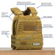 Zátěžová taktická plátová vesta 20 lb WORKOUT 3.0 - Khaki + nášivka (pro WOD Murph)