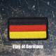 Nášivka německé vlajky se suchým zipem 7 x 5 cm