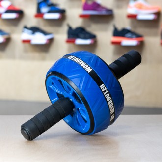 Duální posilovací kolečko Workout - modré