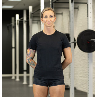 D&aacute;msk&eacute; tr&eacute;ninkov&eacute; tričko WORKOUT- čern&eacute; 