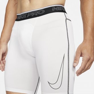 Pánské dlouhé šortky Nike Pro Dri-FIT bílá