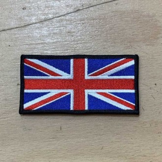 Nášivka anglické vlajky se suchým zipem 10 x 5 cm