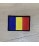 Nášivka rumunské vlajky se suchým zipem 7 x 5 cm