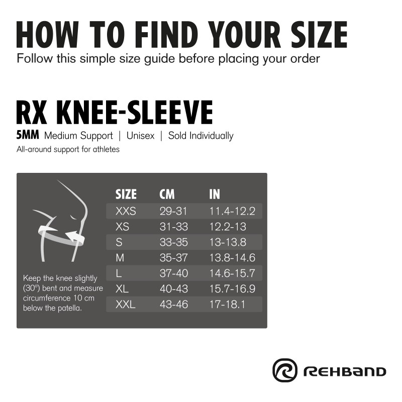 Bandáž kolene RX 5 mm - silver/black