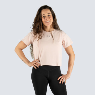 D&aacute;msk&eacute; tričko Tech Move Crop Top - růžov&aacute;