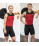 Vzpěračsk&yacute; dres WORKOUT 2.0 profi unisex - red/black